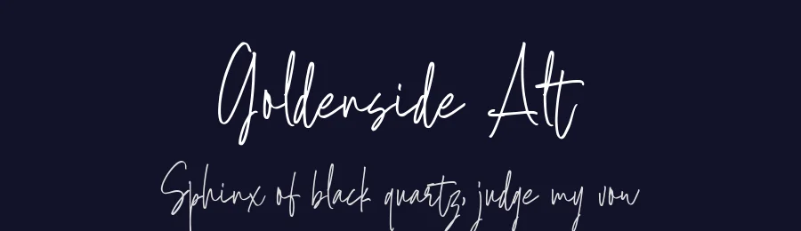 Goldenside Alt by Runsell Studio — Script Handwritten Font — thumbnail 2