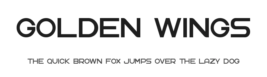Golden Wings by UI Creative β Sans Serif Font