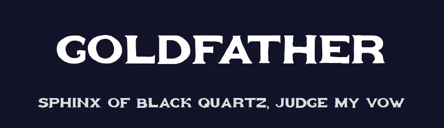 Goldfather by Roman Paslavskiy — Decorative Font — thumbnail 2