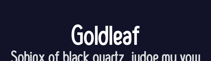 Goldleaf by Billy Argel Fonts ® — Sans Serif Font — thumbnail 2