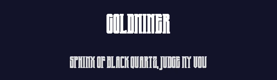 Goldminer by Winter Design Studio — Decorative Font — thumbnail 2