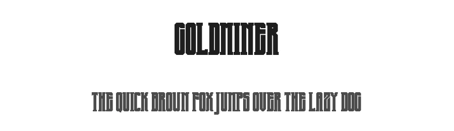Goldminer by Winter Design Studio â Decorative Font