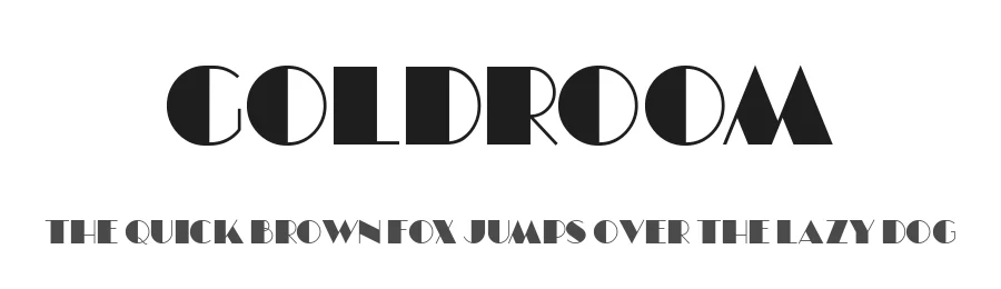 Goldroom by Sharkshock — Decorative Font