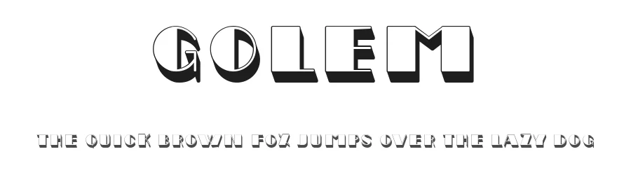 Golem by Vladimir Nikolic โ Decorative Font