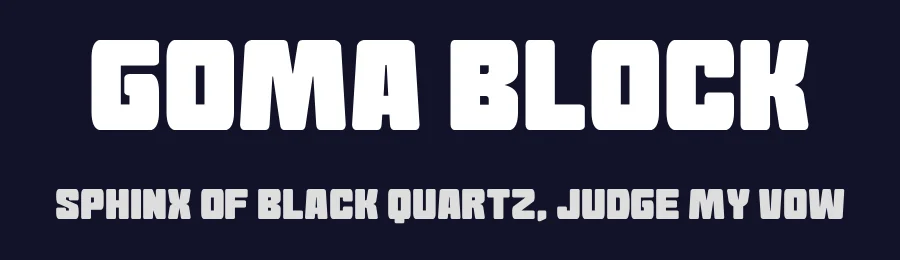 Goma Block by Goma Shin — Decorative Font — thumbnail 2