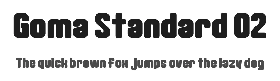 Goma Standard 02 by Goma Shin — Decorative Font