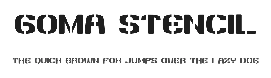 Goma Stencil