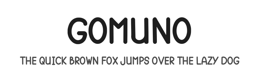Gomuno by Essentials Studio — Decorative Font