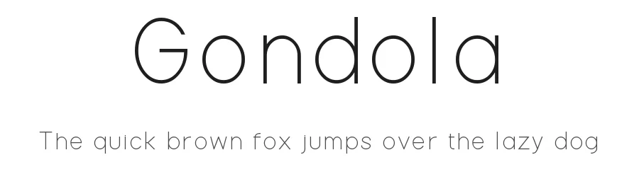 Gondola by Geronimo Font Studios — Sans Serif Font