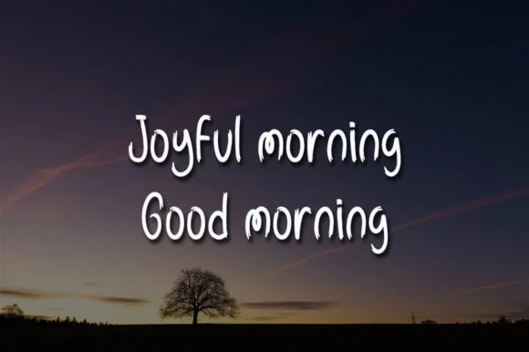 Good Morning Font by morningtimestudio by morningtimestudio — Script Handwritten Font — thumbnail 3