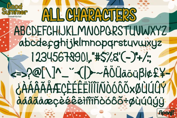 Good Summer Font by sipanji figuree — Script Handwritten Font — thumbnail 7