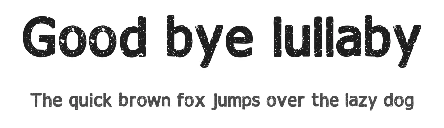 Good bye lullaby by Sba Factory — Decorative Font