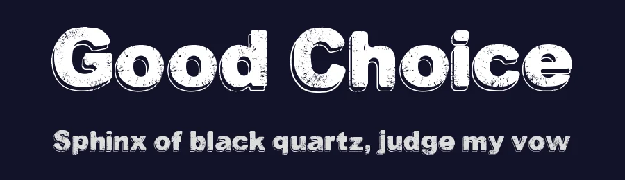 Good Choice by Galdino Otten Fonts — Decorative Font — thumbnail 2