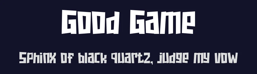 Good Game by Pinisiart — Decorative Font — thumbnail 2