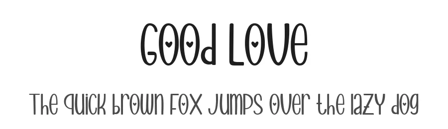 Good Love by The Typerex — Decorative Font