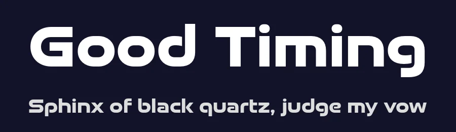 Good Timing by Typodermic Fonts — Display Font — thumbnail 2