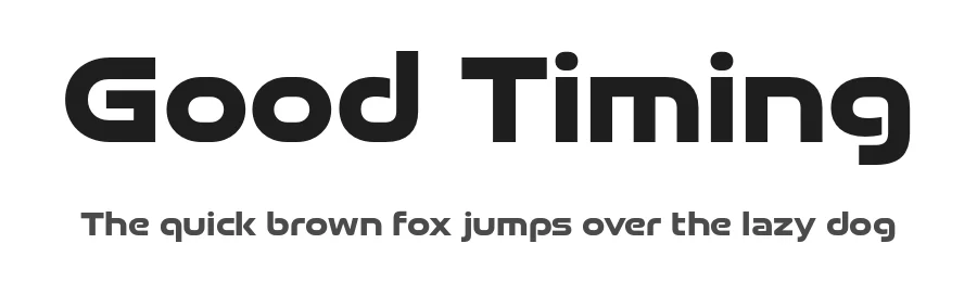 Good Timing by Typodermic Fonts — Display Font