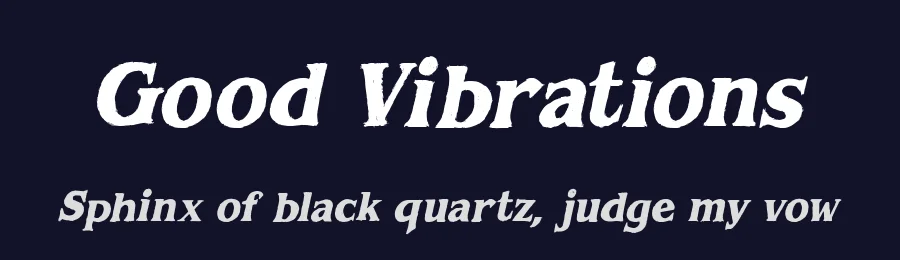 Good Vibrations by PremiereGraphics — Decorative Font — thumbnail 2