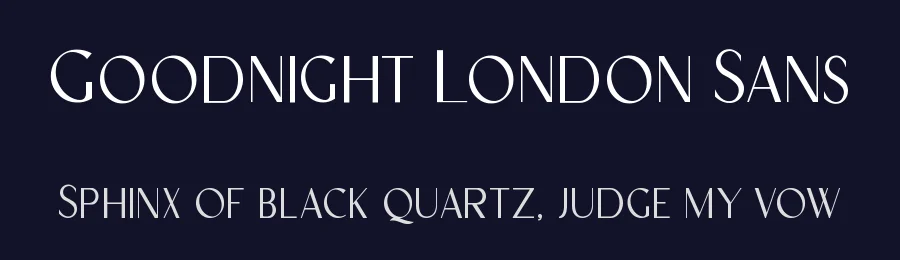 Goodnight London Sans by Ronny Studio — Sans Serif Font — thumbnail 2
