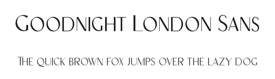 Goodnight London Sans by Ronny Studio β Sans Serif Font