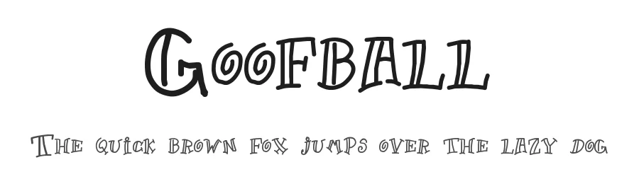 Goofball by AJ Palmer β Decorative Font