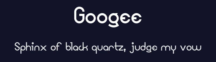 Googee by Peter Wiegel — Sans Serif Font — thumbnail 2