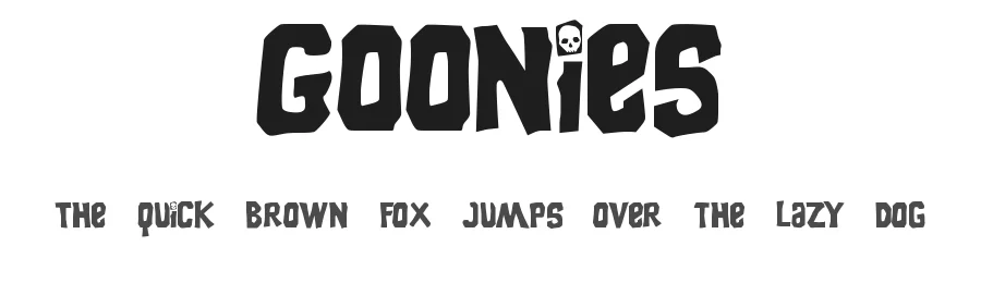 Goonies by Filmhimmel — Decorative Font