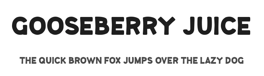 Gooseberry Juice by Chequered Ink — Sans Serif Font