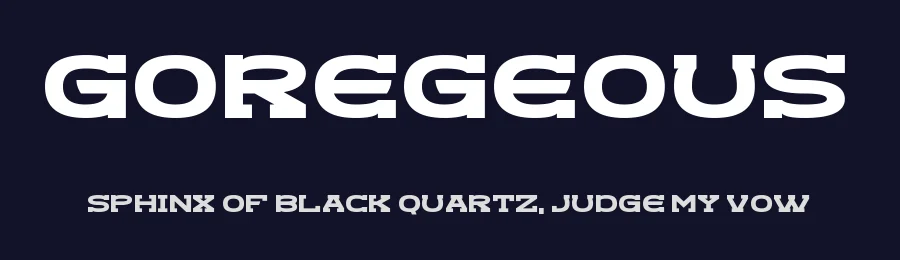 Goregeous by Chequered Ink — Sans Serif Font — thumbnail 2