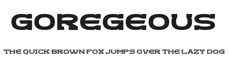 Goregeous by Chequered Ink — Sans Serif Font