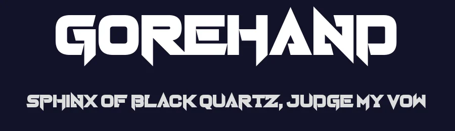 Gorehand by Chequered Ink — Display Font — thumbnail 2