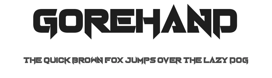 Gorehand by Chequered Ink — Display Font