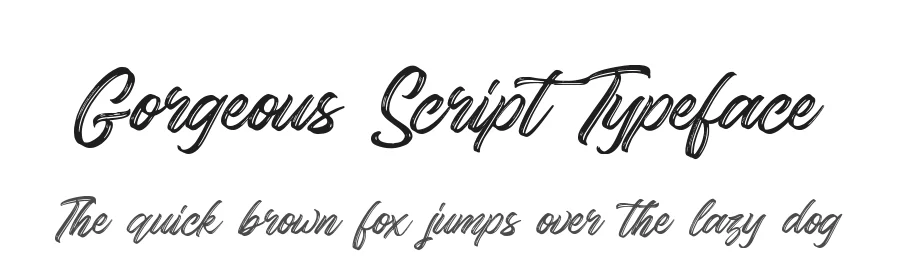Gorgeous Script Typeface