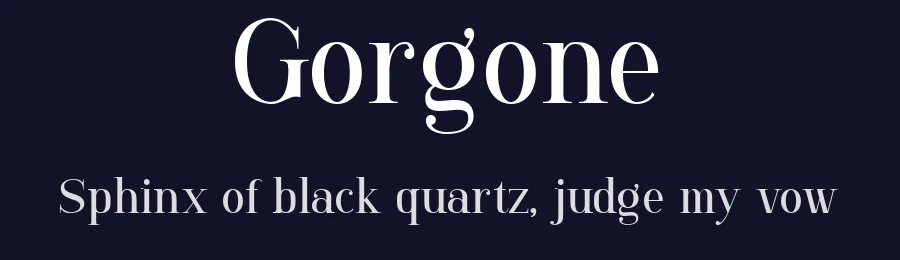Gorgone by Letterhend Studio — Serif Font — thumbnail 2