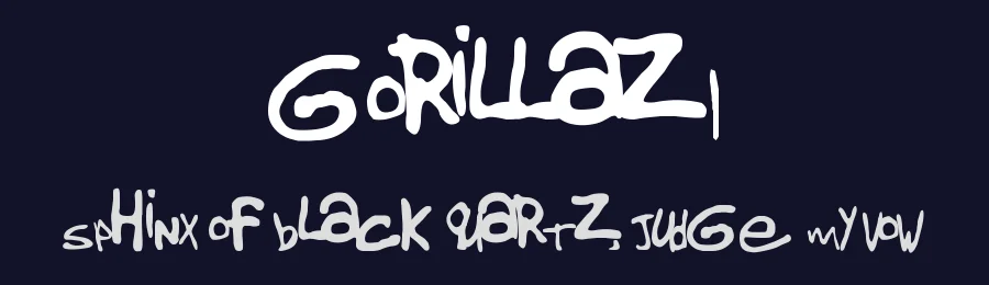 Gorillaz 1 by Kasper "Coreper" van de Laar — Script Handwritten Font — thumbnail 2