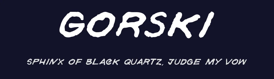 Gorski by Aleksandar Stevanov — Decorative Font — thumbnail 2