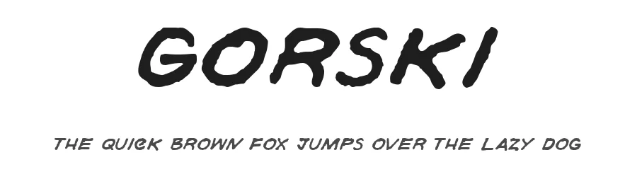 Gorski by Aleksandar Stevanov β Decorative Font