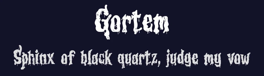 Gortem by FG Studios — Decorative Font — thumbnail 2