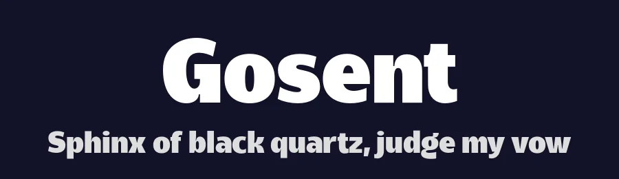 Gosent by Namela Type — Sans Serif Font — thumbnail 2