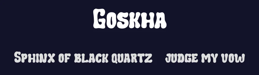 Goskha by Maulana Creative — Decorative Font — thumbnail 2
