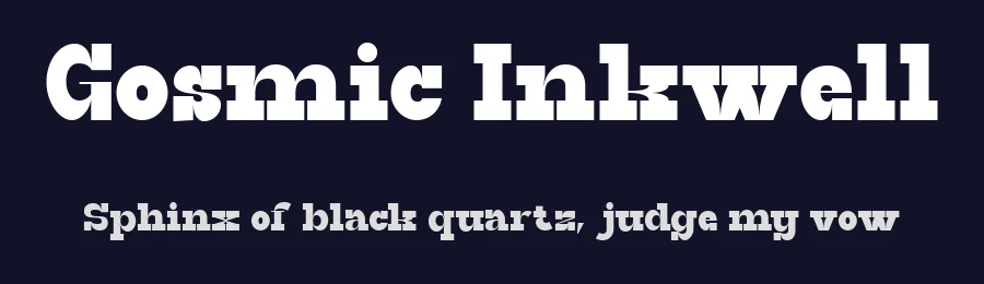 Gosmic Inkwell by Muksal Creative — Serif Font — thumbnail 2