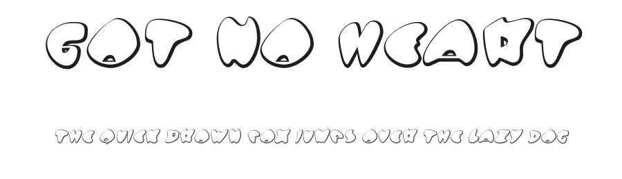 Got no heart by Typodermic Fonts — Decorative Font