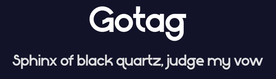 Gotag by Gilang Ternadho — Sans Serif Font — thumbnail 2