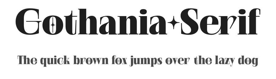 Gothania Serif