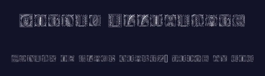 Gothic Illuminate by GemFonts / Typotheticals — Blackletter Font — thumbnail 2