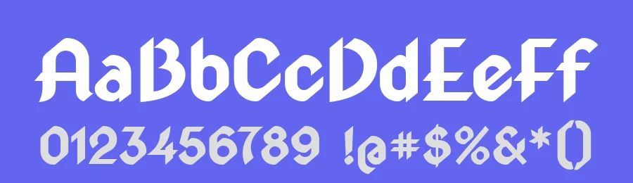 Gothica by Wojciech Kalinowski — Blackletter Font — thumbnail 3