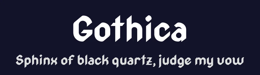 Gothica by Wojciech Kalinowski — Blackletter Font — thumbnail 2