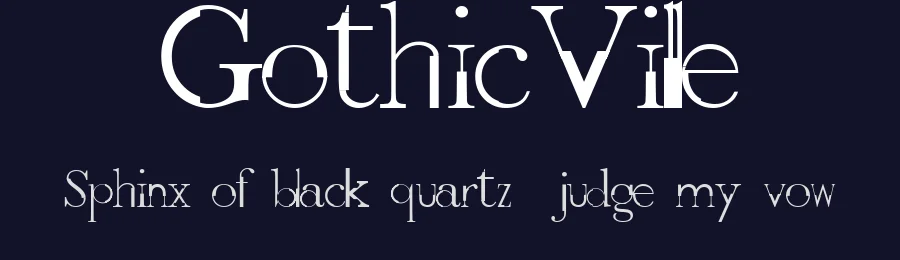 GothicVille by Jubert Roy Javier — Decorative Font — thumbnail 2