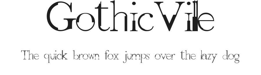 GothicVille by Jubert Roy Javier — Decorative Font