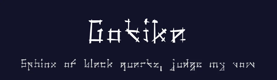 Gotika by Audrius Skersys — Blackletter Font — thumbnail 2